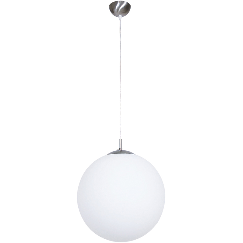 Lámpara colgante de bola de hierba de ópalo ajustable colgante de luz simple Dia30cm satinado E27