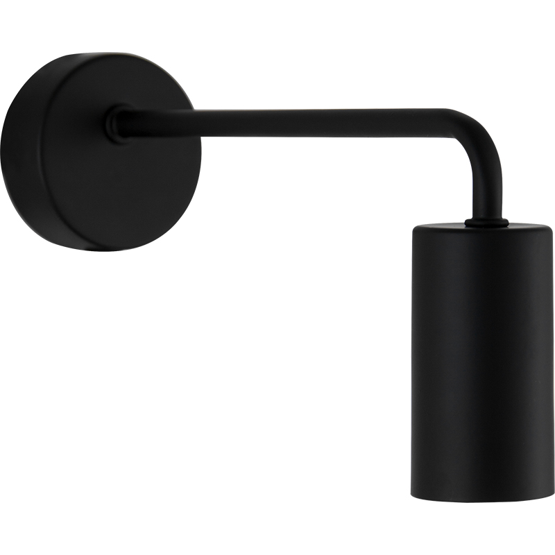 Mejore su espacio con la lámpara de pared de estilo moderno simple - Negro mate - E27