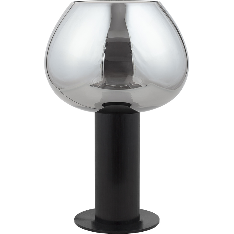 Mordern Elegant Column Desk Lamp Kelly Lámpara de mesa Decor Light Full Smoke Glass E27 Dim