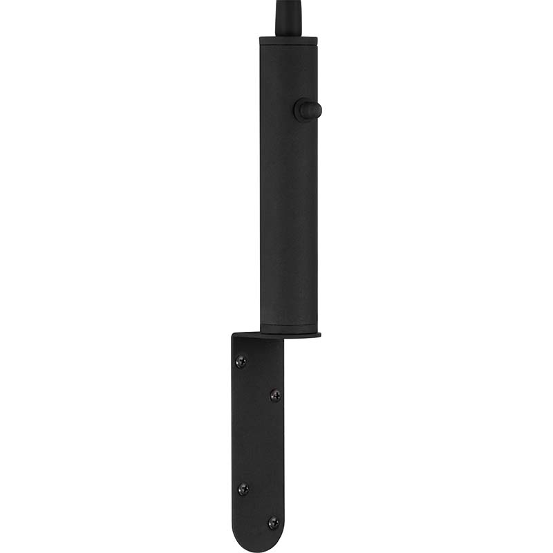 Foco de pared negro arena moderno con brazo flexible ajustable y clip plano, ideal para la decoración del hogar