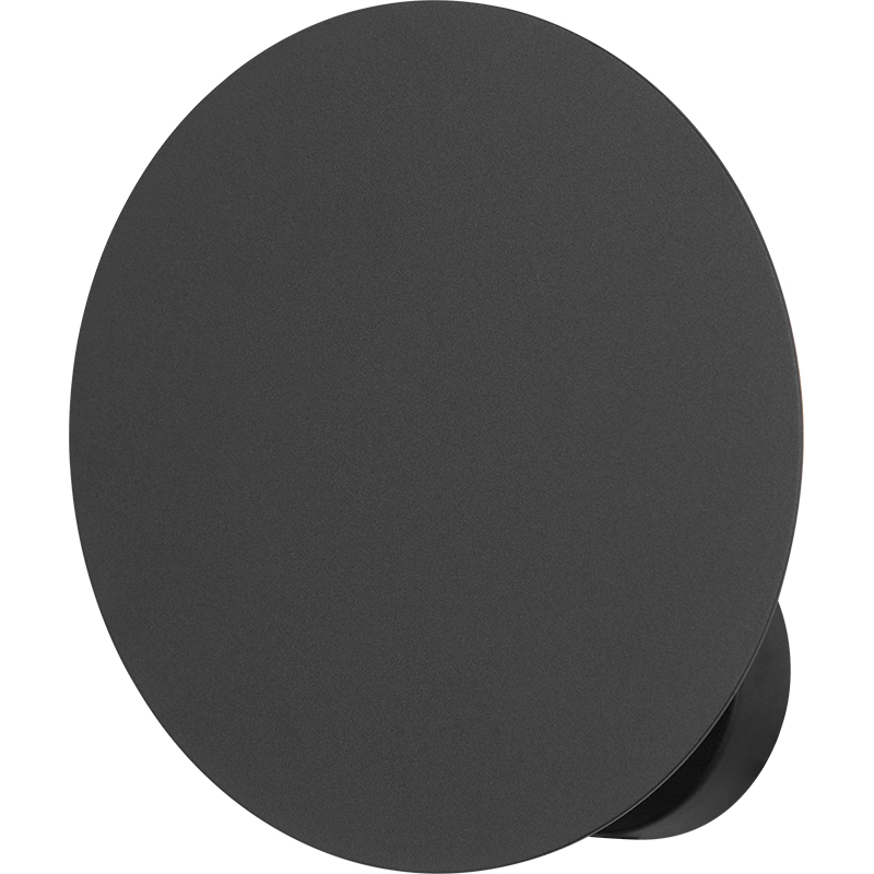 Lámpara de pared Nordic Atractivo con pantalla redonda Luz industrial Negro G9