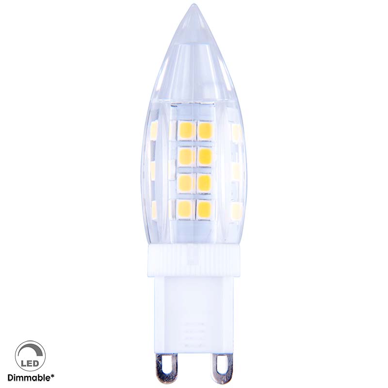 Bombilla LED regulable G9 de 4W de consumo y temperatura de color blanco puro de tan solo 18mm de diámetro