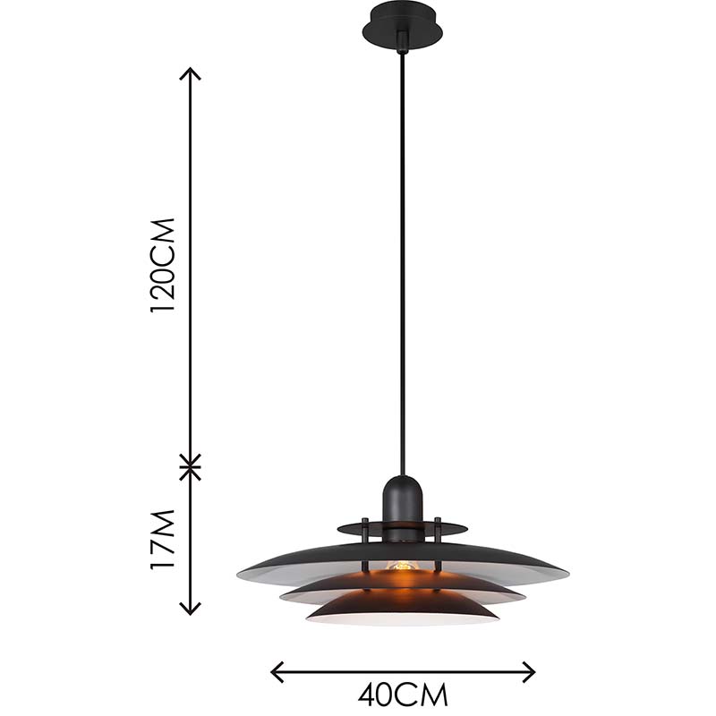 Luz redonda nórdica Atractivo candelabro Louvre Lámpara colgante Altura ajustable Negro mate dentro de blanco E27