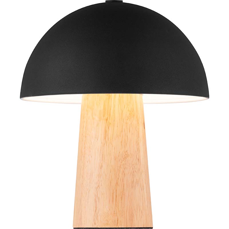 Morden Dainty Design Lámpara de mesa Natural Ruby Mushroom Bordlampe Decor E27